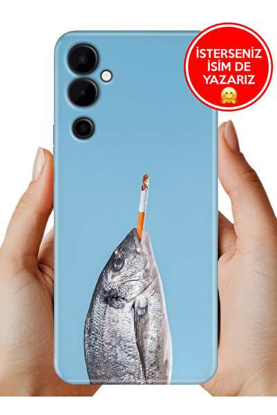 TECNO Pova Neo 2 Kılıf Lüks Desenli Silikon Cover Case Kap Fish Smoke