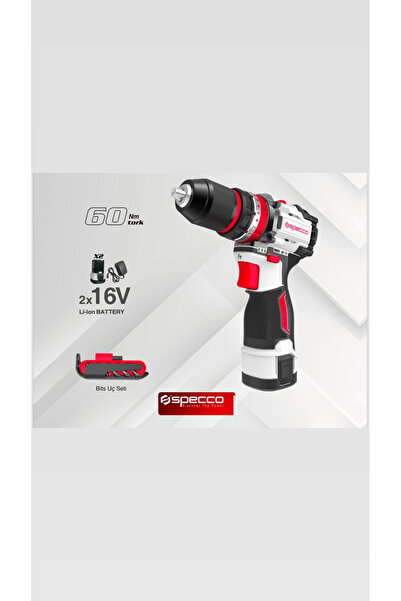 Specco AKÜLÜ DARBELİ MATKAP & VİDALAMA 16V SP16V-4016