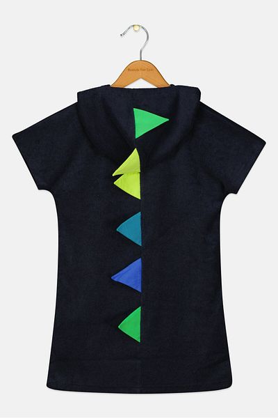 Andy & Evan Kids Boy Plain Short Sleeves Hoodie, Navy