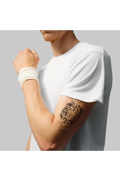 ONE SPRAY TATTOO Mistik Aslan Dövme Şablonu (SPREYSİZ)