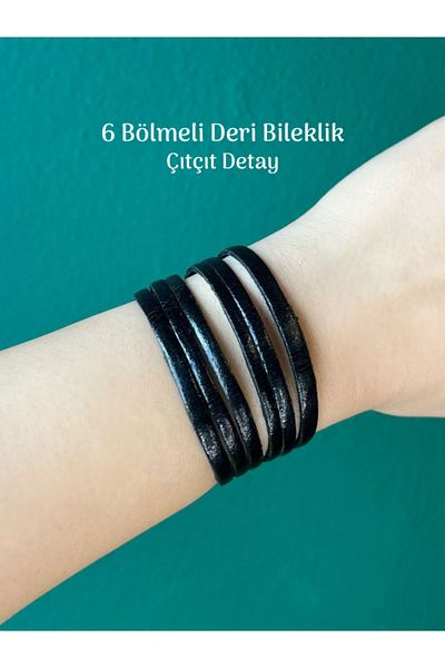 Tuana Trend Unisex Real Leather Bracelet Snap Detail Easy Use