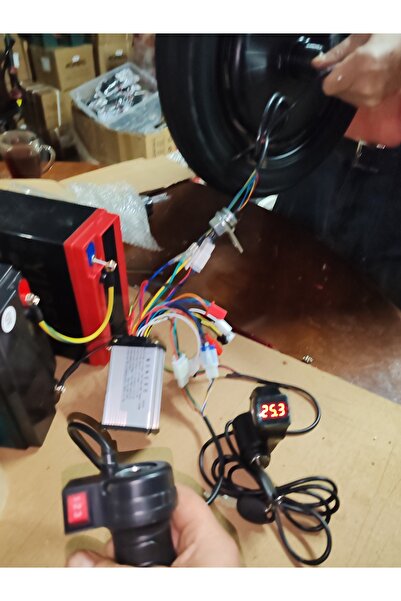ONVO Ebike ve scooter 24 36 48 volt uyumlu monero akıllı beyin ve kontak anahtarı seti