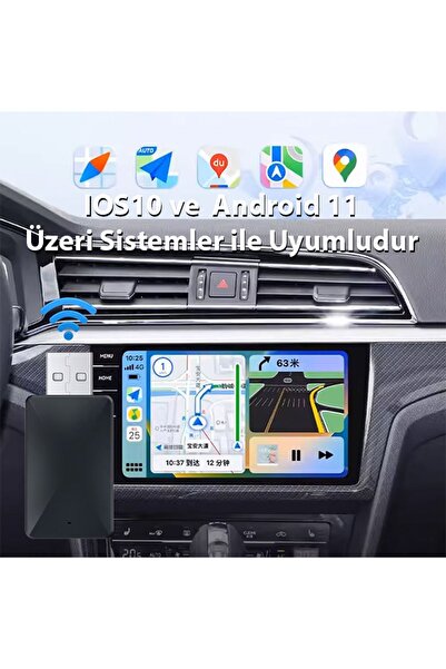 ARBIX Kablosuz Car Play Adaptör ü Apple Ve Android Cihazlar Için Uyumlu Wireless Carplay Çevirici