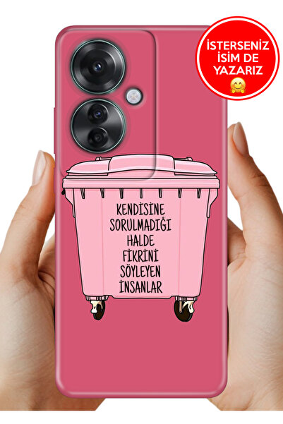 OPPO Reno 11F 5G Kılıf Oppo Lüks Desenli Silikon Cover Case Kap Gereksiz