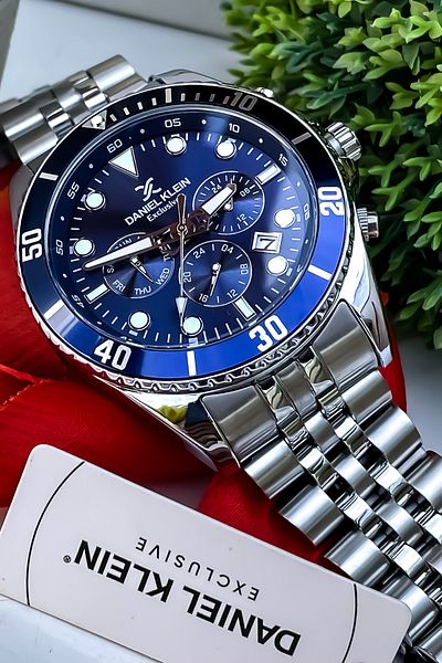 Daniel Klein All Functions Active Original New Season Men's Steel Watch Bracelet