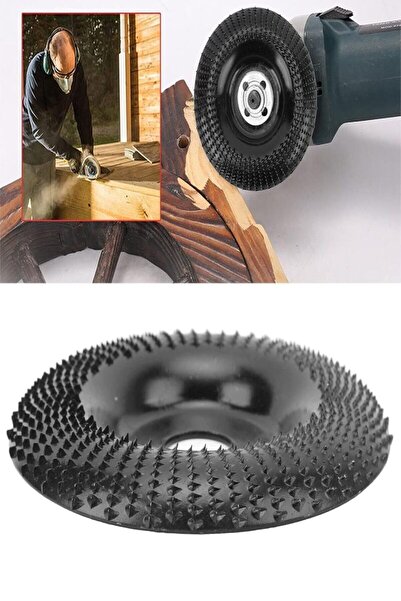 VANCKEY Ahşap Ağaç Törpü Eğe Disk Şekillendirme 115 mm Avuç Taşlama Uyumlu