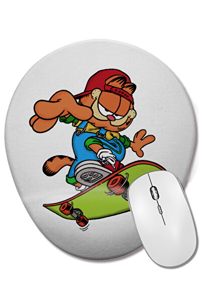 BASKI DÜNYASI Οβάλ ποντίκι με υποστήριξη καρπού Garfield 01