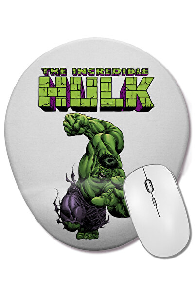 BASKI DÜNYASI Hulk 02 Mouse Pad oval cu suport pentru încheietura mâinii