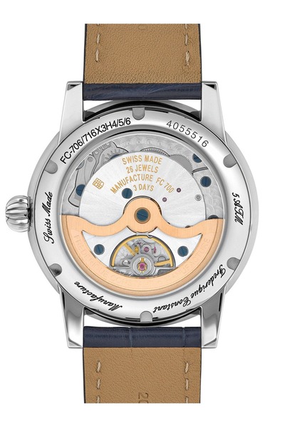 Frederique Constant FC-716N3H6 Mens Watch Classic Manufaktur Moon Phase 40mm 5ATM