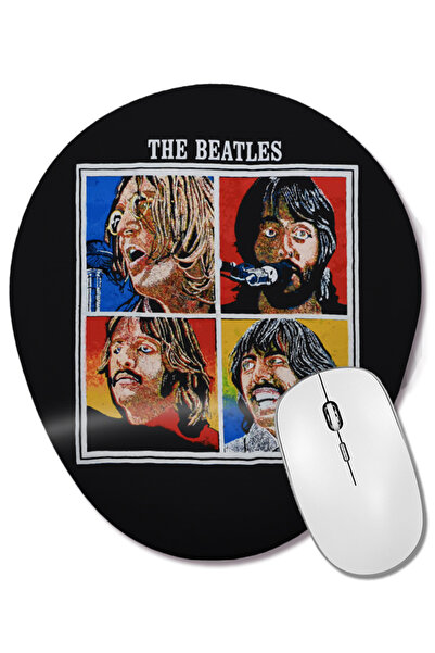 BASKI DÜNYASI Let It Be Beatles Vintage anii 70 Mouse Pad oval cu suport pent...