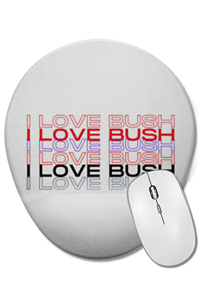 BASKI DÜNYASI Te iubesc pentru ea Mouse Pad oval cu suport pentru încheietura...