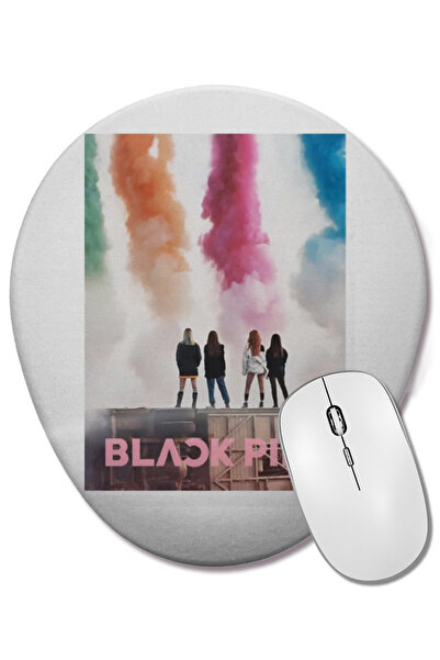 BASKI DÜNYASI Blackpink 09 Mouse Pad oval cu suport pentru încheietura mâinii