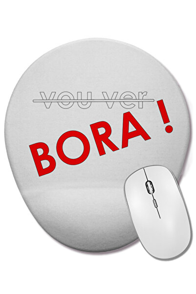 BASKI DÜNYASI Menos Vou Ver Овална подложка за мишка, поддържаща китката