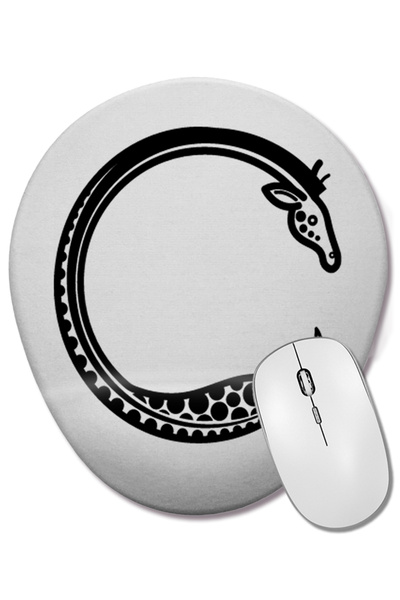 BASKI DÜNYASI Οβάλ ποντίκι με υποστήριξη καρπού Girafa