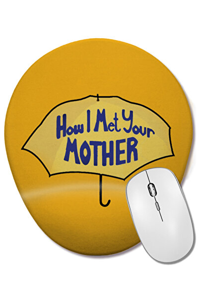 BASKI DÜNYASI How I Met Your Mother Yellow Umbrella Mouse Pad oval cu suport ...
