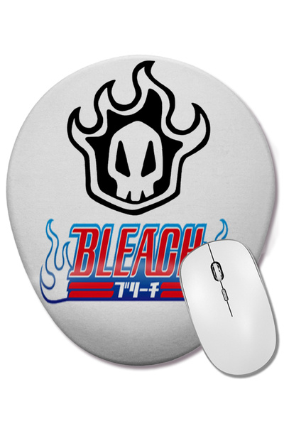 BASKI DÜNYASI Mouse Pad oval cu logo Bleach, albastru, cu suport pentru înche...