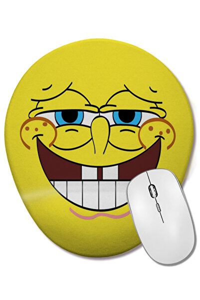 BASKI DÜNYASI Σφουγγαρόμπομπ Σφουγγαρόμπο 014 Οβάλ ποντίκι με υποστήριξη καρπού