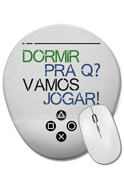 BASKI DÜNYASI Οβάλ ποντίκι με υποστήριξη καρπού Vamos Jogar