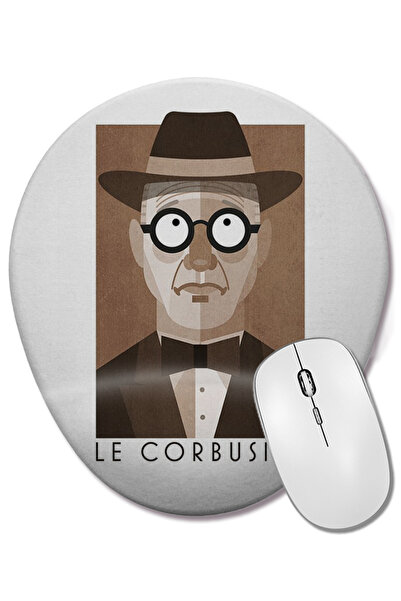 BASKI DÜNYASI Οβάλ ποντίκι με υποστήριξη καρπού Le Corbusier 2