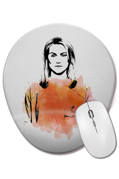 BASKI DÜNYASI Orange is The New Black Mouse Pad oval cu suport pentru încheie...