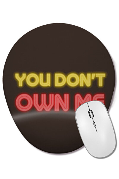 BASKI DÜNYASI Mouse Pad oval cu suport pentru încheietura mâinii YOU DON'T OW...