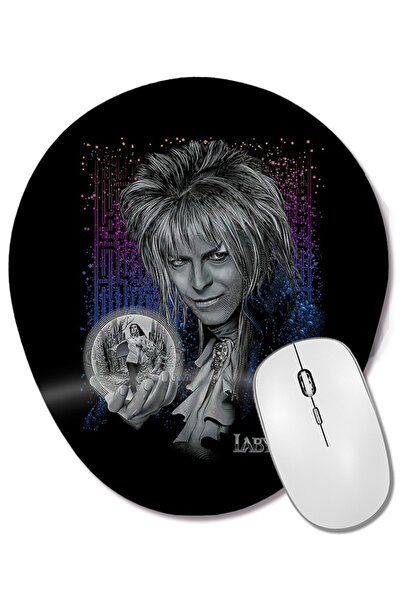 BASKI DÜNYASI Mouse Pad oval Labyrinth cu suport pentru încheietura mâinii