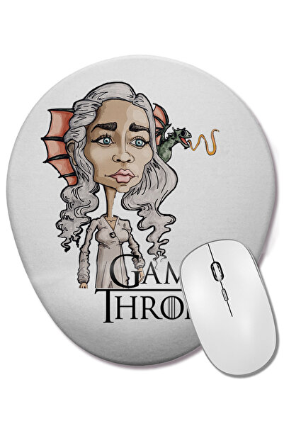 BASKI DÜNYASI Mouse Pad oval Game Of Thrones cu suport pentru încheietura mâinii