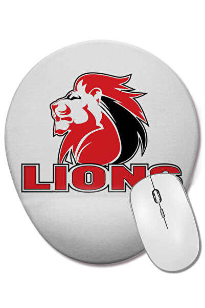 BASKI DÜNYASI Лъвове Основно лого Подложка за китката Овална подложка за мишка
