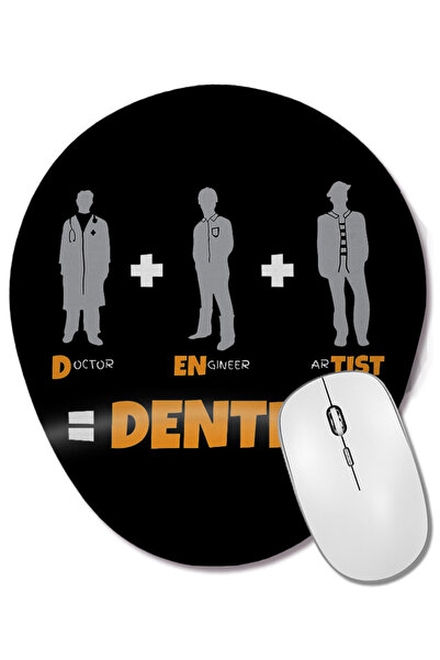 BASKI DÜNYASI Doctor Inginer Artist Dentist 012 Mouse Pad oval cu suport pent...