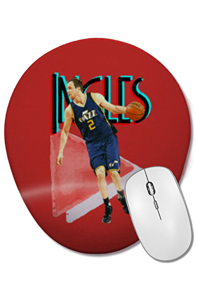 BASKI DÜNYASI Joe Ingles Vintage Art - Legend Basketball Gift Mouse Pad oval ...