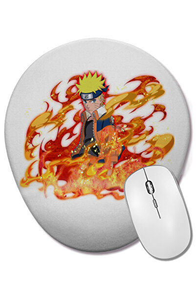 BASKI DÜNYASI Mouse Pad oval Naruto cu suport pentru încheietura mâinii