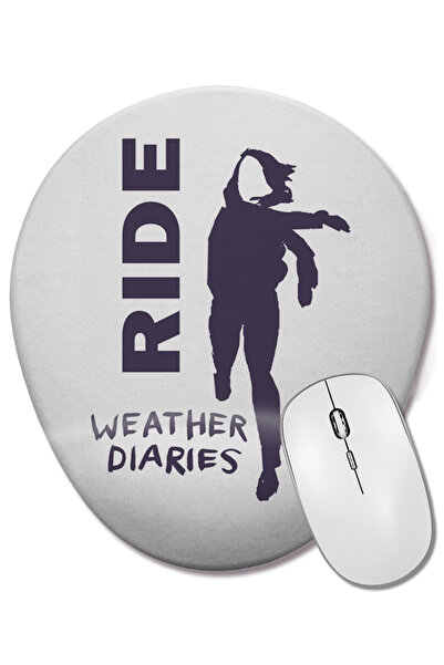 BASKI DÜNYASI Mouse Pad oval Wheather Diaries cu suport pentru încheietura mâ...