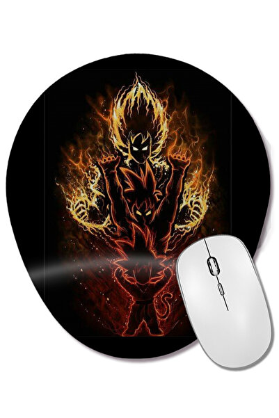 BASKI DÜNYASI Mouse Pad oval Goku Kaioken Evolution cu suport pentru încheietura mâinii