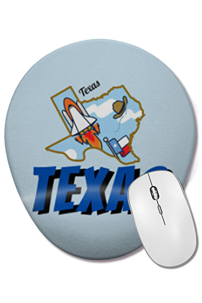 BASKI DÜNYASI Οβάλ ποντίκι με ρετρό στυλ Rainbow της Τέξας με στήριγμα καρπού