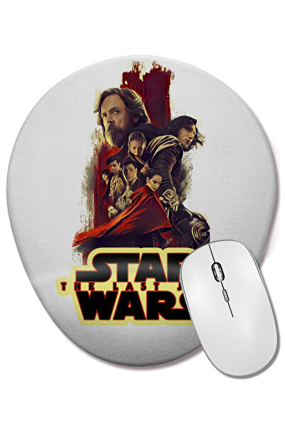 BASKI DÜNYASI Star Wars Episodio The Last Jedi Mouse Pad oval cu suport pentr...