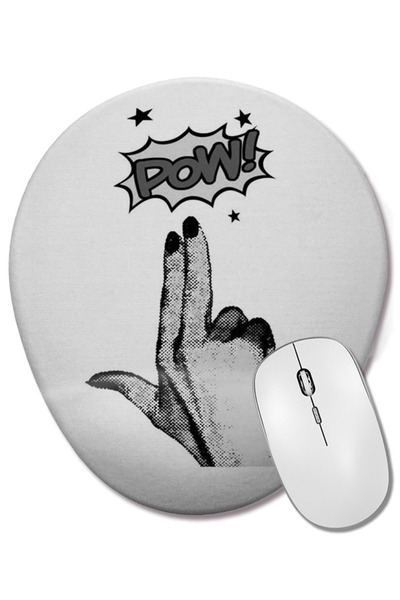 BASKI DÜNYASI Mouse Pad oval cu suport pentru încheietura mâinii