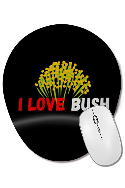 BASKI DÜNYASI I LOVE YOU Mouse Pad oval cu suport pentru încheietura mâinii, ...