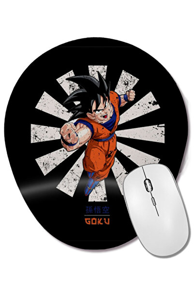 BASKI DÜNYASI Goku Retro Japanese Dragonball Z Οβάλ ποντίκι με υποστήριξη καρπού