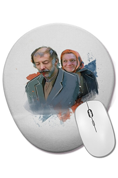BASKI DÜNYASI Mouse Pad oval cu suport pentru încheietura mâinii Family Honor