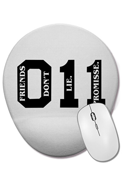 BASKI DÜNYASI Stranger Things 011 Οβάλ ποντίκι με υποστήριξη καρπού