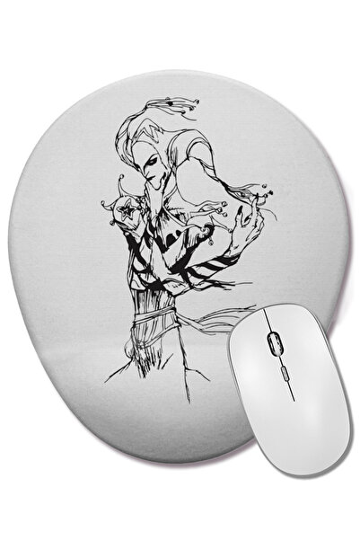 BASKI DÜNYASI Mouse Pad oval Malkavianos cu suport pentru încheietura mâinii