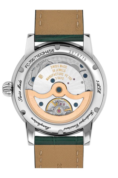 Frederique Constant FC-716GR3H6 Mens Watch Classic Manufaktur Moon Phase 40mm 5ATM