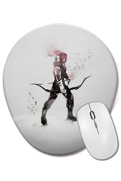 BASKI DÜNYASI Heroes 05 Mouse Pad oval cu suport pentru încheietura mâinii