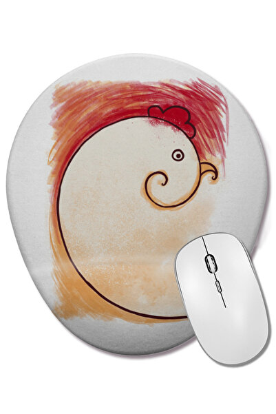 BASKI DÜNYASI Silence Of The Lambs Lecter Mouse Pad oval cu suport pentru înc...