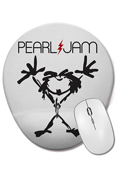 BASKI DÜNYASI Mouse Pad oval Pearl Jam cu suport pentru încheietura mâinii
