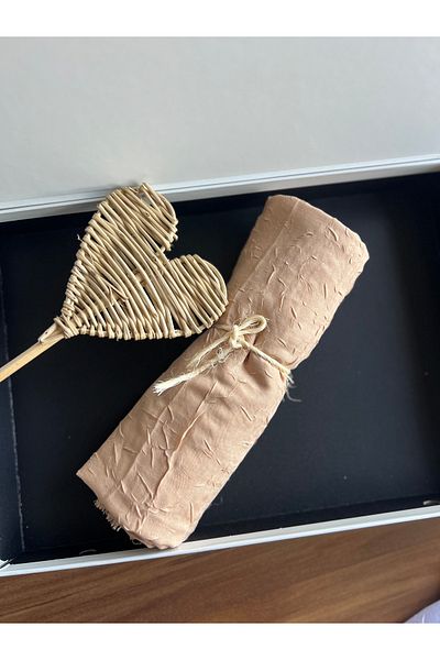 VaVscarfs Bamboo Kraş Shawl Beige