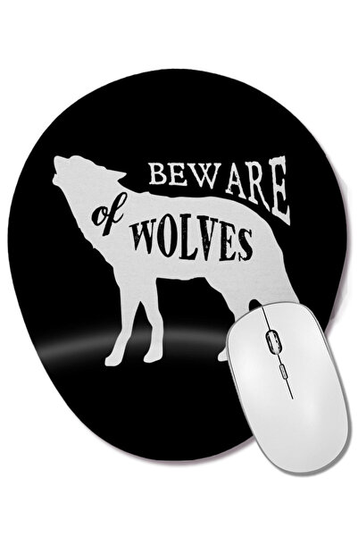 BASKI DÜNYASI Mouse Pad oval cu suport pentru încheietura mâinii, cu motiv de...