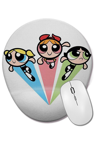BASKI DÜNYASI Οβάλ ποντίκι με υποστήριξη καρπού Powerpuff Girls