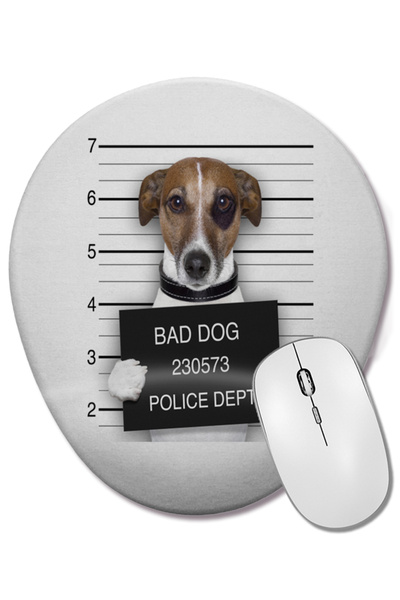 BASKI DÜNYASI Лошо куче мопс подложка за китката овална подложка за мишка