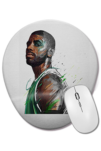 BASKI DÜNYASI Kyrie Irving 003 Mouse Pad oval Kyrie Irving cu suport pentru încheietura mâinii